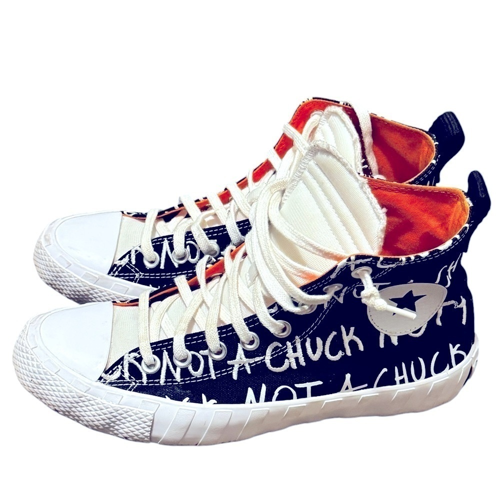 Converse Men's UNT1TL3D High Top Not A Chuck Black White New Size 7.5